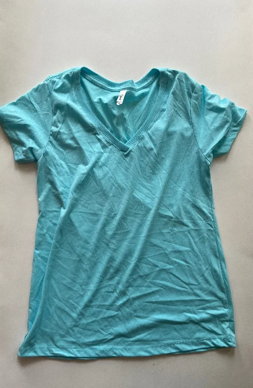 Blue Top Short Sleeve Basic Next Level, Size Xl