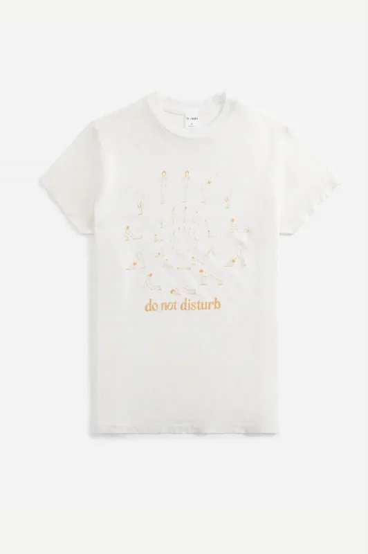 Do Not Disturb 70S Loose Tee In Vintage White