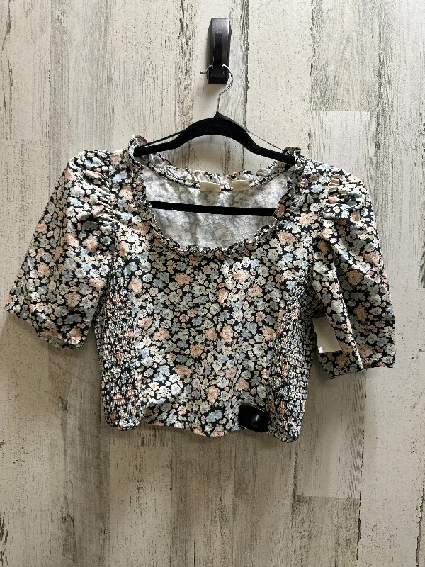 Floral Print Top Short Sleeve Levis, Size S