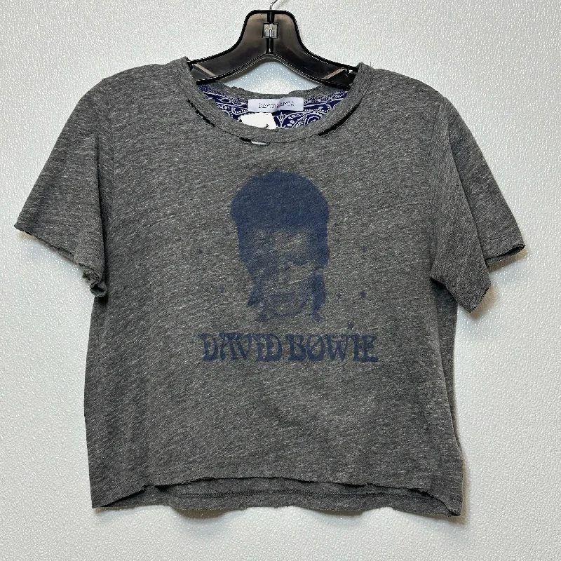 Grey Top Short Sleeve Basic DAYDREAMER, Size M