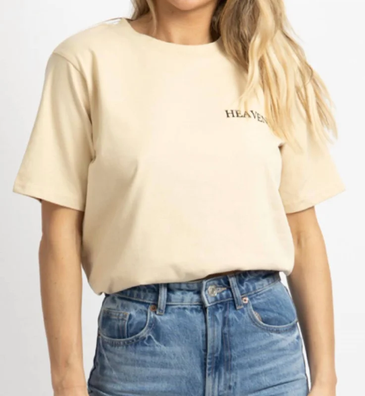 Heavenly Graphic Tshirt In Tan