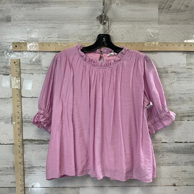 Pink Top Short Sleeve &MERCI, Size M