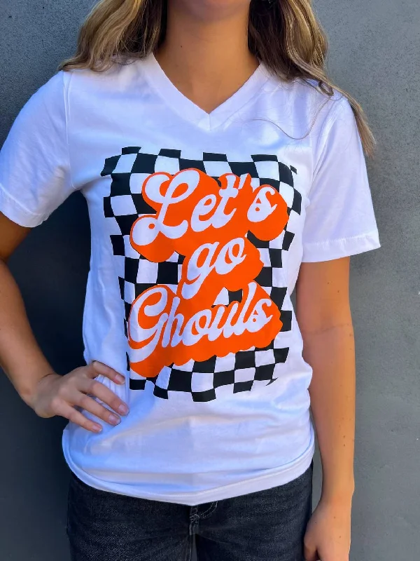 Women's Let’S Go Ghouls T-Shirt In White