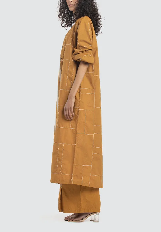 Back Yoke Jacket Co-Ord | Mustard (Set of 3)