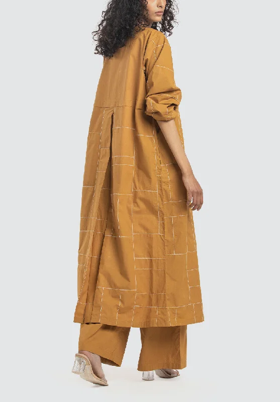 Back Yoke Jacket Co-Ord | Mustard (Set of 3)