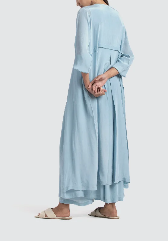 Back Yoke Jacket Co-Ord | Powder Blue (Set of 4)