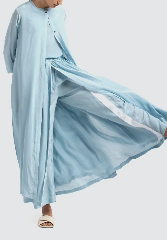 Back Yoke Jacket Co-Ord | Powder Blue (Set of 4)