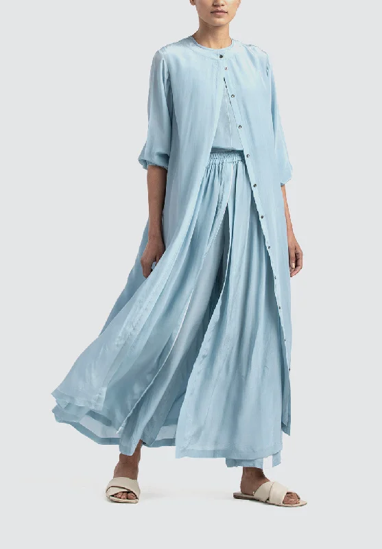 Back Yoke Jacket Co-Ord | Powder Blue