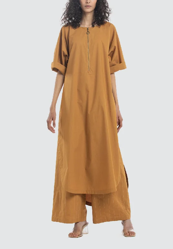 U Shape Tunic | Mustard