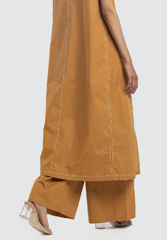 V-Neck Dress Co-Ord | Mustard