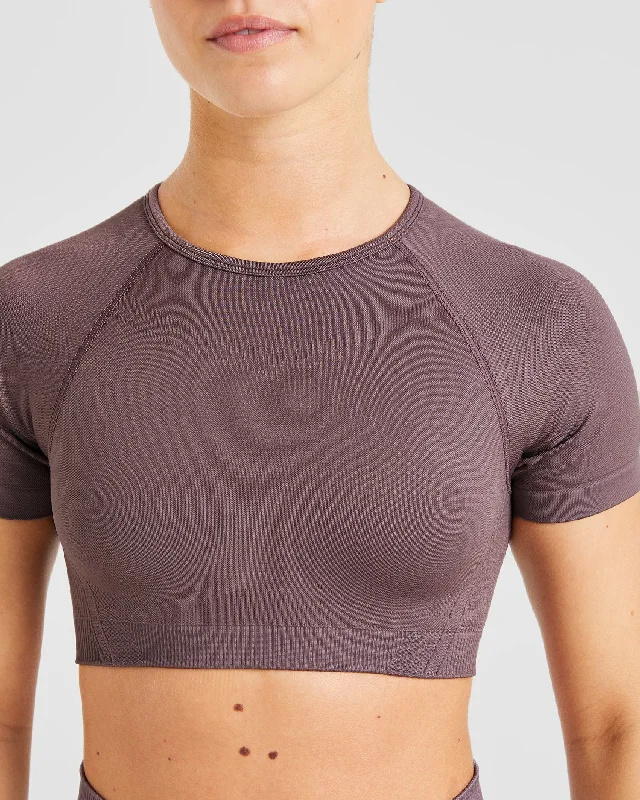 Balance V3 Seamless Crop Top - Coffee Bean