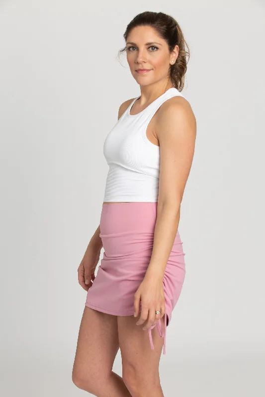 Bright White Ribbed Yoga Top