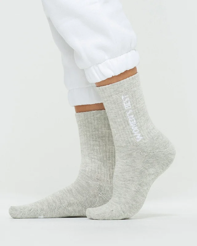 Crew Socks (1PK) | Grey Melange