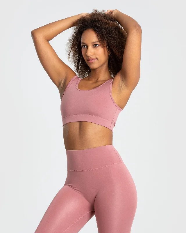 Essential Sports Bra | Dusty Pink