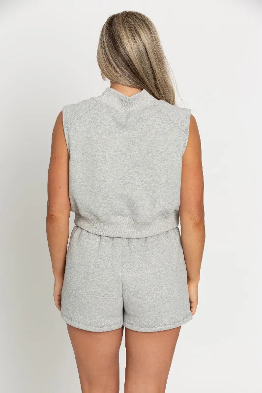 Heather Grey GH Sweat Crop Top