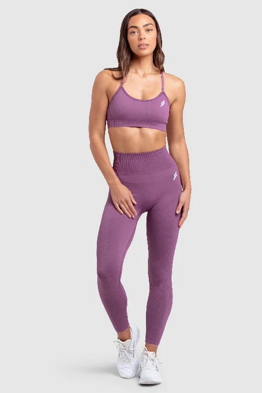 Impact Solid Crop - Mauve Purple