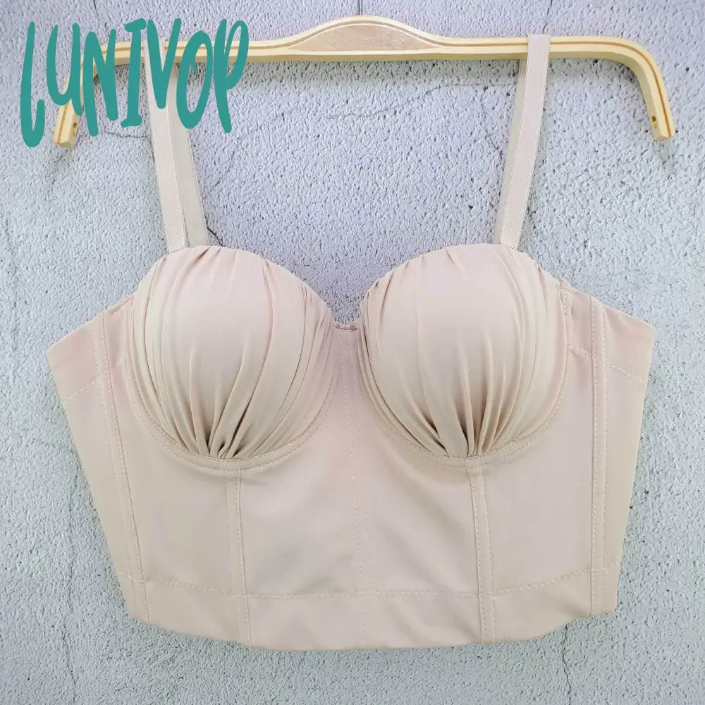 Lunivop Summer Style Women Sexy Designer Laced Black Whtie Pink Beige Mint Cotton Camisole Tops High Street Camis Crop Tops