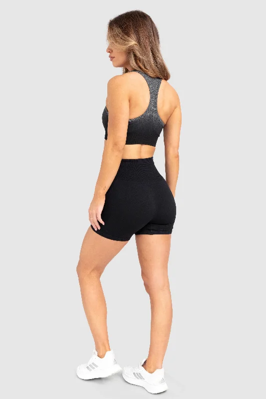 Ombre Seamless Crop - Black