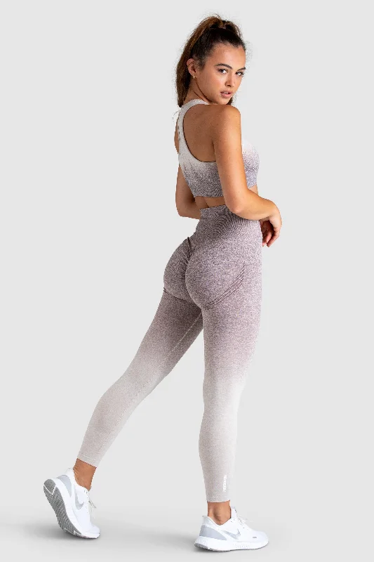 Ombre Seamless Crop - Taupe