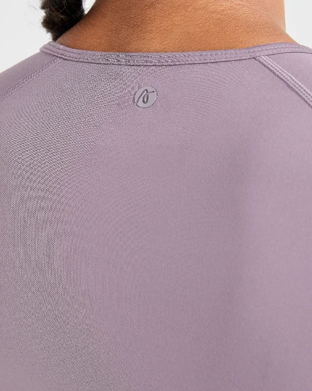 Staple Crop Top - Mauve Purple