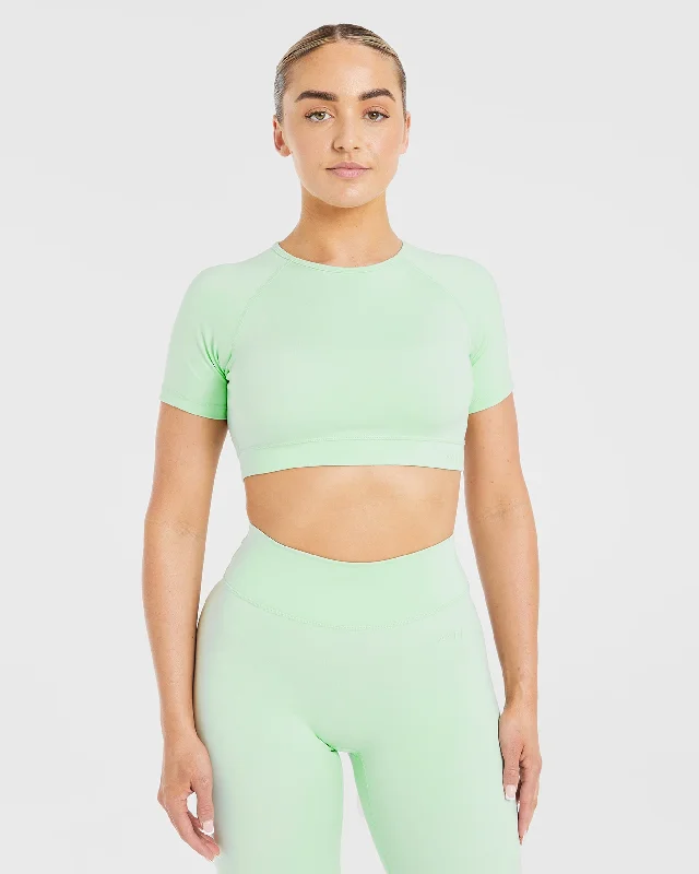 Staple Crop Top - Mint Green