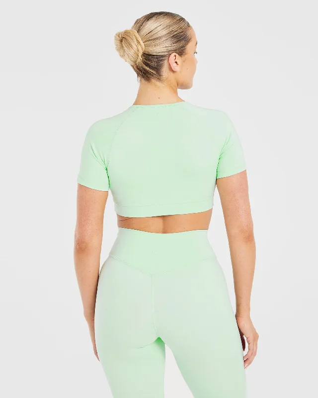 Staple Crop Top - Mint Green