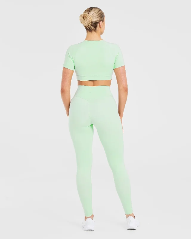 Staple Crop Top - Mint Green