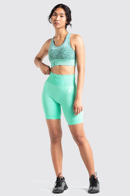 Trinity Seamless Crop - Mint Green