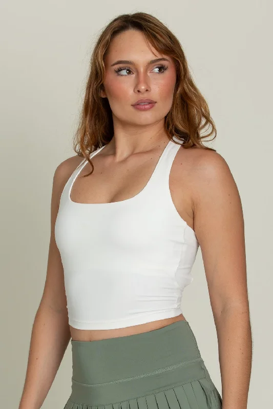 Whiteout Criss Cross Back Yoga Tank