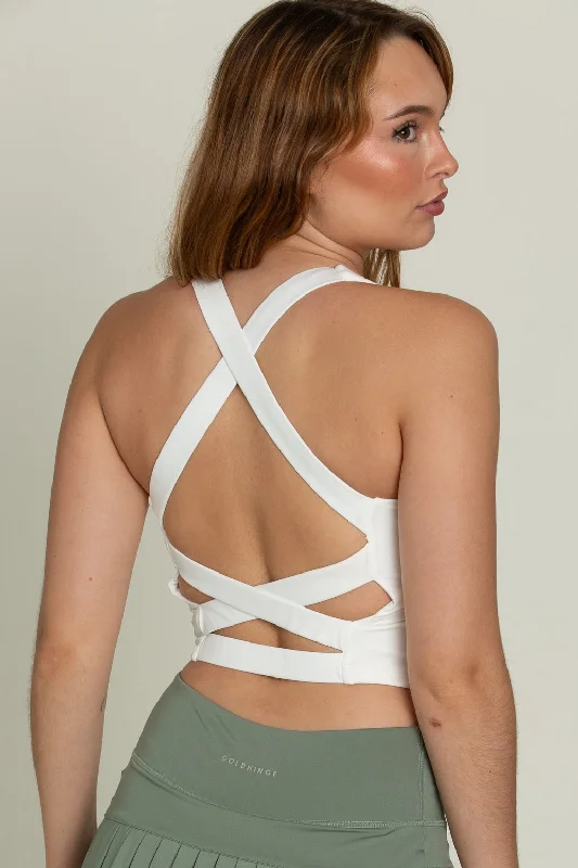 Whiteout Criss Cross Back Yoga Tank