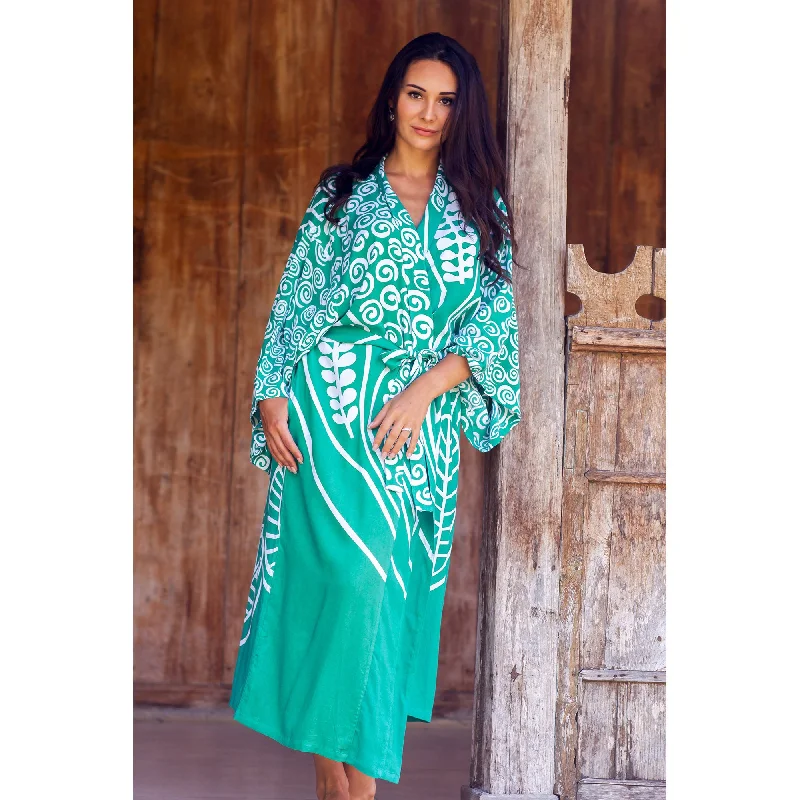 Bali Breeze Green Rayon Robe