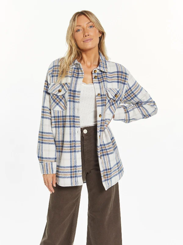 BLUE CEDAR PLAID / XS / Final Sale