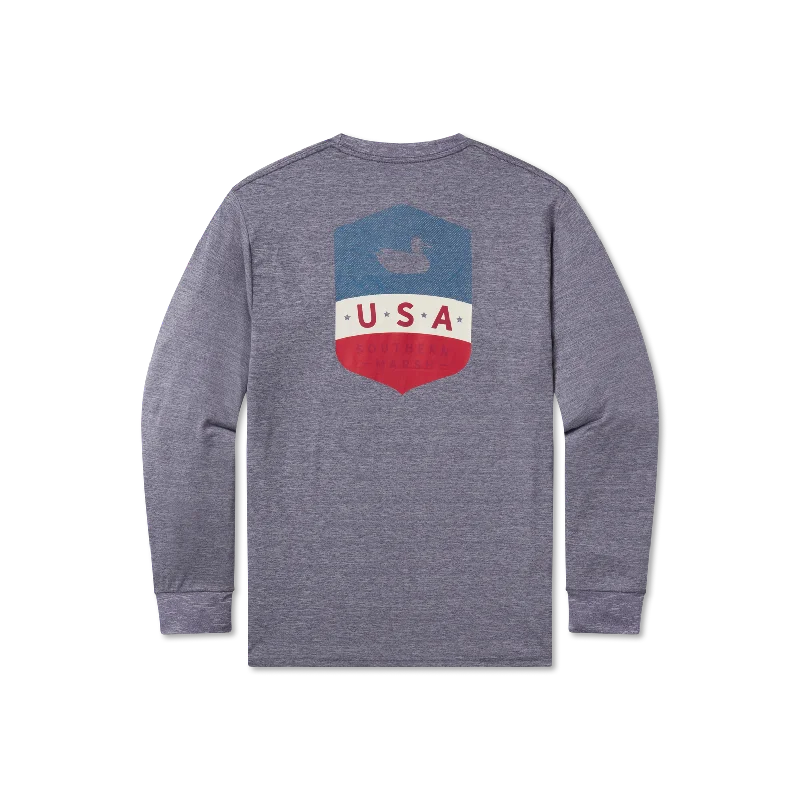 FieldTec™ Heathered Performance Tee - Liberty - Long Sleeve