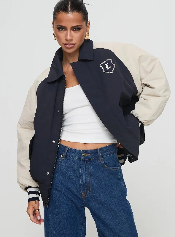 Hailey Bomber Jacket Navy