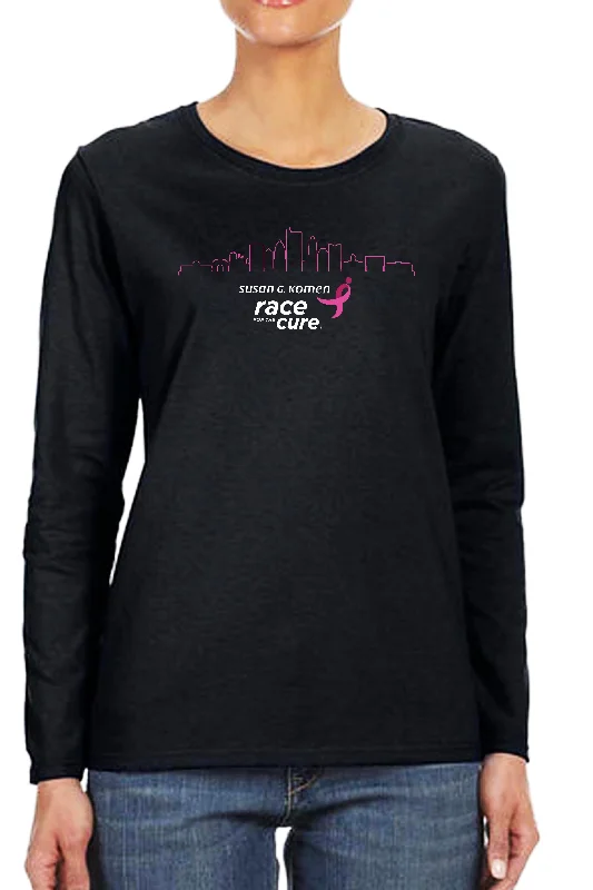 3115 - Komen CBus City Skyline Longsleeve Tee/Black