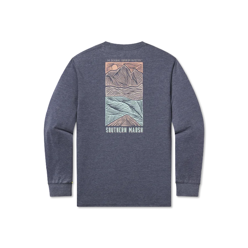 SEAWASH™ Tee - Woodcut Canoe - Long Sleeve