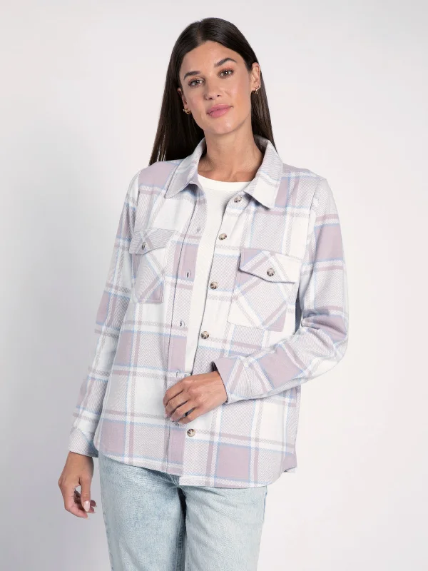 MAUVE BLUE PLAID / S / Final Sale