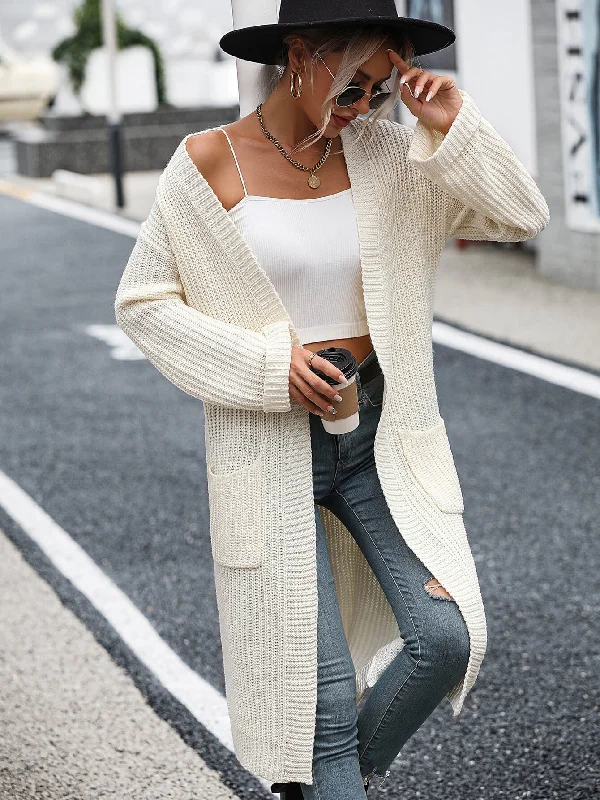 Alexia Pocketed Knit Cardigan - Cream