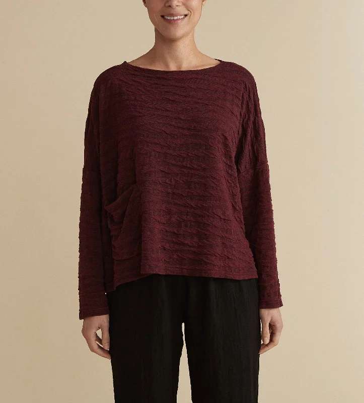 Cut Loose Texture Char Knit - One Size Pocket Pullover 20 Colors ( Special Order )