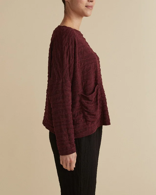 Cut Loose Texture Char Knit - One Size Pocket Pullover 20 Colors ( Special Order )