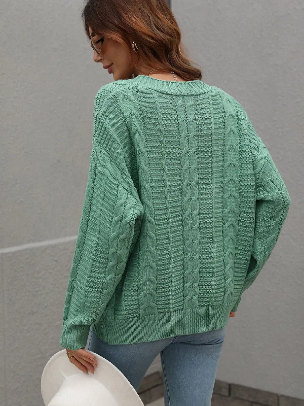 RACHAEL KNIT CARDIGAN - GREEN