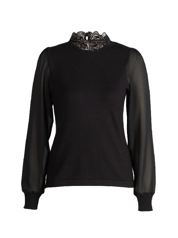 Sidse Blouse Knit In Black