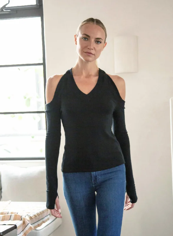 Women's Off Shoulder Knit Top