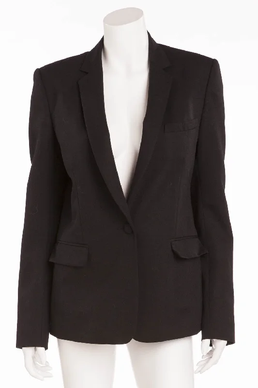 Balmain - Classic Black Wool Blazer - FR 40