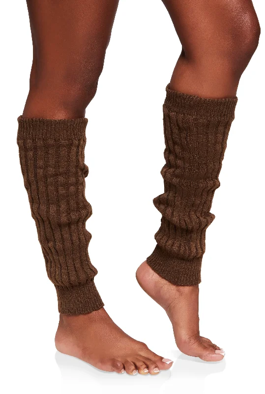 Ribbed Knit Leg Warmers