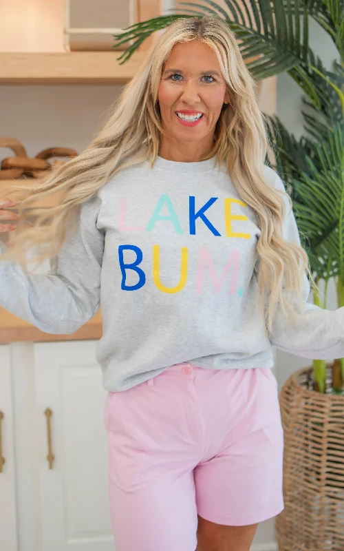 Lake Bum Graphic Crewneck Sweatshirt*