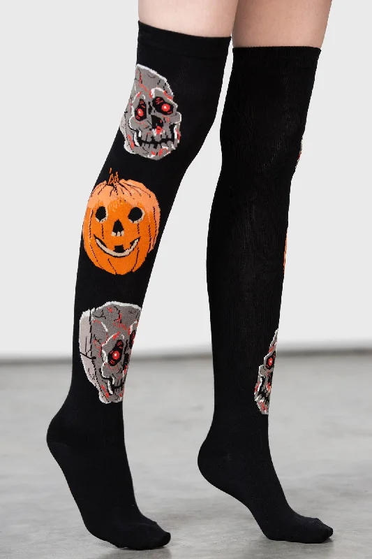 Morbid Over Knee Socks