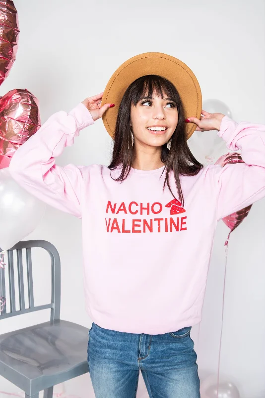 Nacho Valentine Crewneck - Pink**