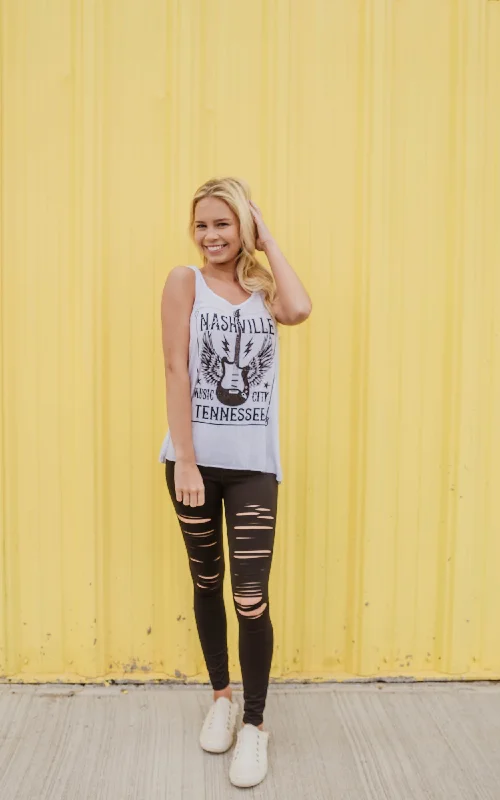 NASHVILLE MUSIC CITY TANK 8800 New Color** - Final Sale