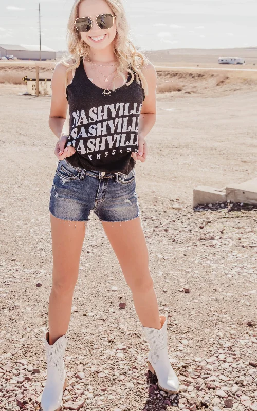 Nashville Repeat Racerback Tank Top** - Final Sale